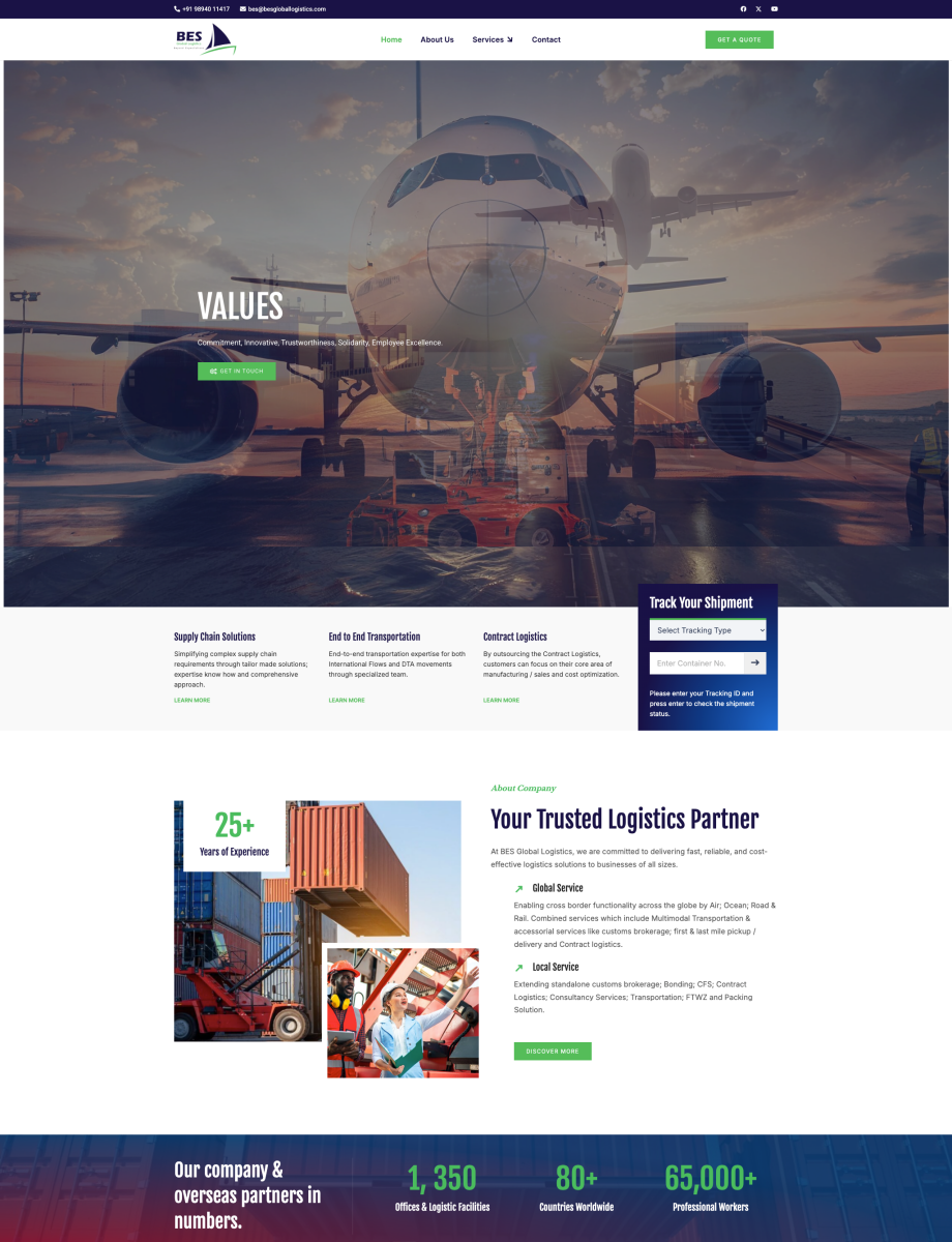 Logistic Website